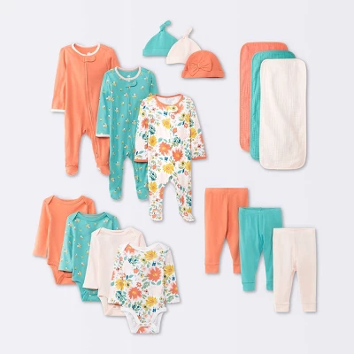 Baby Girls' Layette Garden Gifting Bundle - Cloud Island™ Floral 5 Baby Girls' Layette Garden Gifting Bundle - Cloud Island™ Floral - Image 5