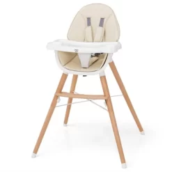 Babyjoy Baby High Chair Wooden Feeding Chair With 4-Gear Tray & Removable Cushion Beige/Grey -Baby Care Deals Store GUEST 010818bb bdd8 4dfb a3d8 69f3cbaa8e84