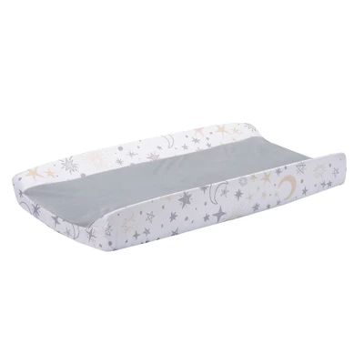 Lambs & Ivy Goodnight Moon White/Gray Changing Pad Cover - Moons/Stars 2 Lambs & Ivy Goodnight Moon White/Gray Changing Pad Cover - Moons/Stars - Image 2