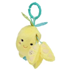 Manhattan Toy Mini-Apple Farm Lemon Baby Travel Toy With Rattle, Squeaker, Crinkle Fabric & Teether Clip-on Attachment -Baby Care Deals Store GUEST 0390483b f0c2 44b5 a598 7b8948930c53