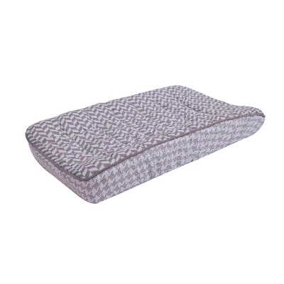 Bacati - Herringbone Quilted Muslin Changing Pad Cover Gray 7 Bacati - Herringbone Quilted Muslin Changing Pad Cover Gray - Image 7
