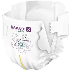 Bambo Nature Baby Baby Diaper Size 3 9 To 18 Lbs. 1000021009, 52 Ct