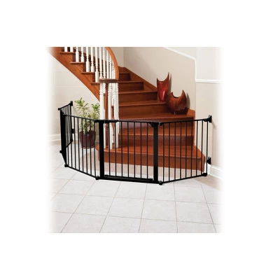 Kidco Auto Close Configure Baby Gate With One 24" Extension (Total Width Up To 104") - Black 2 Kidco Auto Close Configure Baby Gate With One 24" Extension (Total Width Up To 104") - Black - Image 2