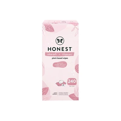 The Honest Company Nourish + Cleanse Plant-Based Baby Wipes - Sweet Almond - 240ct 4 The Honest Company Nourish + Cleanse Plant-Based Baby Wipes - Sweet Almond - 240ct - Image 4