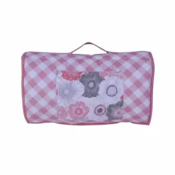 Bacati - Watercolors Floral Coral Gray Toddler Nap Mat