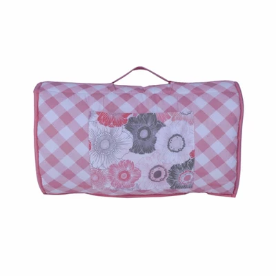 Bacati - Watercolors Floral Coral Gray Toddler Nap Mat 1 Bacati - Watercolors Floral Coral Gray Toddler Nap Mat