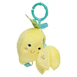 Manhattan Toy Mini-Apple Farm Lemon Baby Travel Toy With Rattle, Squeaker, Crinkle Fabric & Teether Clip-on Attachment -Baby Care Deals Store GUEST 18b7f532 2ce7 469e a1c2 336777ff679a