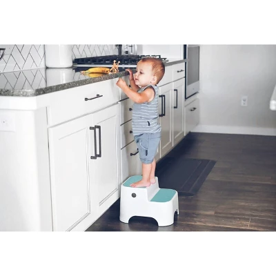 Prince Lionheart Uppy2 Step Stool For Kids' Potty Training And Bathroom - Glacier 2 Prince Lionheart Uppy2 Step Stool For Kids' Potty Training And Bathroom - Glacier - Image 2