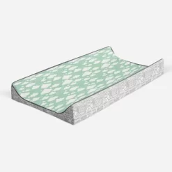 Bacati - Clouds In The City Mint/ Clouds Quilted Changing Pad Cover -Baby Care Deals Store GUEST 19efd74b 2851 4808 8d7a f2fb18fba32e