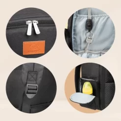 KeaBabies Bree Diaper Bag Backpack, Waterproof Baby Diaper Bags With Changing Pad, Girl, Boy, 2 Kids Travel Essentials (Charcoal) -Baby Care Deals Store GUEST 1bd9631a cfc5 4cd9 b066 64a47db05ea6