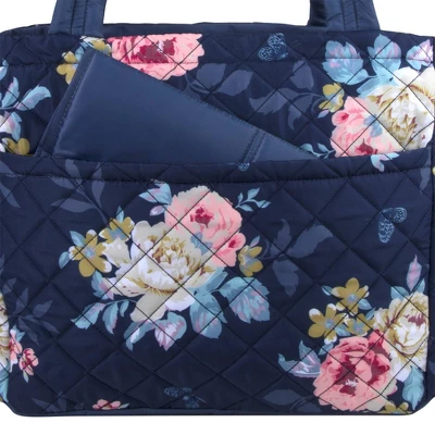 Baby Essentials Quilted Floral Tote 7 Baby Essentials Quilted Floral Tote - Image 7