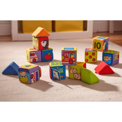 Melissa & Doug K's Kids Match And Build Soft Blocks Set 8 Melissa & Doug K's Kids Match And Build Soft Blocks Set - Image 8