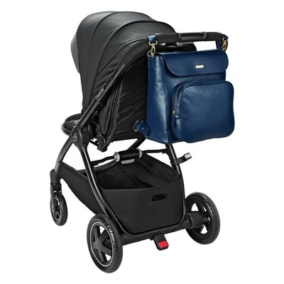 JJ Cole Vegan Leather Brookmont Backpack Diaper Bag - Oxford Navy 10 JJ Cole Vegan Leather Brookmont Backpack Diaper Bag - Oxford Navy - Image 10