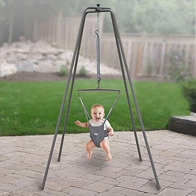 Jolly Jumper Baby Exerciser With Super Stand, More Durable Baby Bouncer For Active Babies, Safe Baby Jumper, For Indoor And Outdoor Use Gray 2 Jolly Jumper Baby Exerciser With Super Stand, More Durable Baby Bouncer For Active Babies, Safe Baby Jumper, For Indoor And Outdoor Use Gray - Image 2
