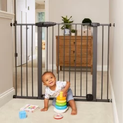Toddleroo By North States Riverstone Extra Tall And Wide Baby Gate - Graphite - 29.75"-52" Wide