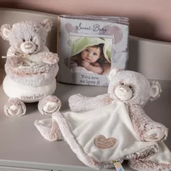 DEMDACO Teddy Rattle Blankie - Neutral -Baby Care Deals Store GUEST 2830b292 04ba 4c9f bbf9 2e8965b953ad