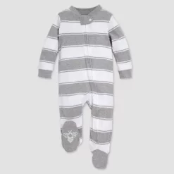 Burt's Bees Baby Burt's Bees Baby® Rugby Striped Organic Cotton Sleep N' Play - Heather Gray 5 Burt's Bees Baby Burt's Bees Baby® Rugby Striped Organic Cotton Sleep N' Play - Heather Gray -Baby Care Deals Store GUEST 2b0f6759 ed6f 4531 8539 4a0adedb004b