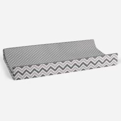 Bacati - MixNMatch Gray Pin Dots Changing Pad Cover