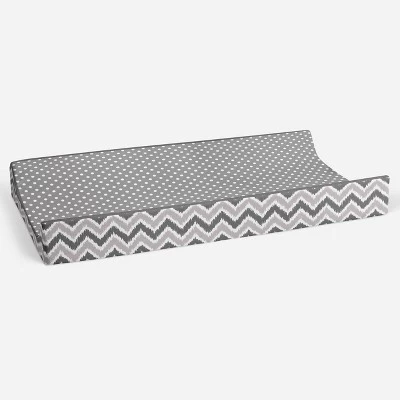 Bacati - MixNMatch Gray Pin Dots Changing Pad Cover 1 Bacati - MixNMatch Gray Pin Dots Changing Pad Cover