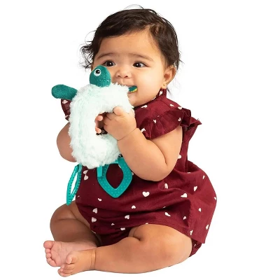 Manhattan Toy Theo Turtle Baby Toy Ring Rattle With Crinkle Paper And Textured Teethers 2 Manhattan Toy Theo Turtle Baby Toy Ring Rattle With Crinkle Paper And Textured Teethers - Image 2