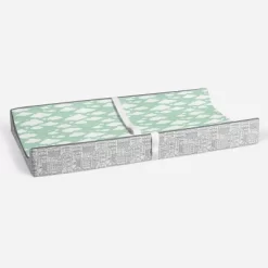 Bacati - Clouds In The City Mint/ Clouds Quilted Changing Pad Cover -Baby Care Deals Store GUEST 3a873d9e dfd8 457a a94b 2b1ad3544370