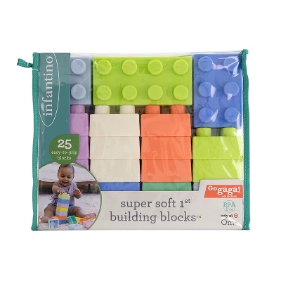 Infantino Go Gaga! Super Soft 1st Building Blocks 2 Infantino Go Gaga! Super Soft 1st Building Blocks - Image 2