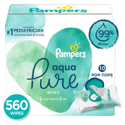 Pampers® Pampers Aqua Pure Sensitive Baby Wipes (Select Count) 9 Pampers® Pampers Aqua Pure Sensitive Baby Wipes (Select Count) - Image 9