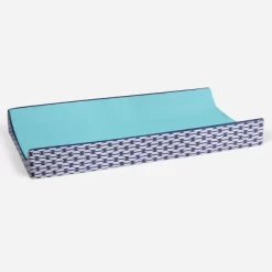 Bacati - Liam Solid Aqua/Navy Quilted Changing Pad Cover -Baby Care Deals Store GUEST 3d7bd372 f6c7 4ded a573 9fb0e4635a13