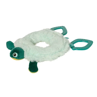 Manhattan Toy Theo Turtle Baby Toy Ring Rattle With Crinkle Paper And Textured Teethers 1 Manhattan Toy Theo Turtle Baby Toy Ring Rattle With Crinkle Paper And Textured Teethers