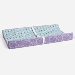 Bacati - Isabella Paisley Aqua/Lilac/Purple Floret Changing Pad Cover -Baby Care Deals Store GUEST 4450b143 8978 4a0c abe9 c0a178265e9b