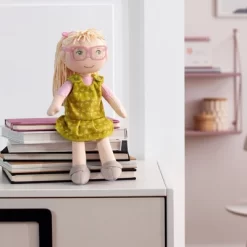 HABA Leonore 12" Soft Doll With Blonde Hair And Removable Glasses (Machine Washable) -Baby Care Deals Store GUEST 447b9f01 5766 4a0e 9dec a40917935267