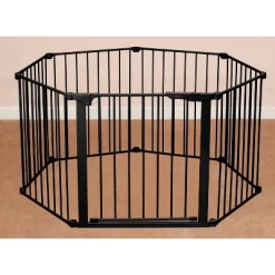 Kidco Auto Close Configure Baby Gate With One 24" Extension (Total Width Up To 104") - Black