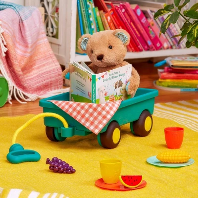 B. Toys Teddy Bear, Board Book & Picnic Set - Happyhues Cara Mellow Bear 2 B. Toys Teddy Bear, Board Book & Picnic Set - Happyhues Cara Mellow Bear - Image 2