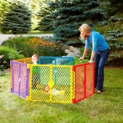 Toddleroo By North States Superyard Colorplay 6 Panel Freestanding Gate -Baby Care Deals Store GUEST 473436d2 9e0a 4fbe 8fb1 77d496de476e