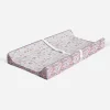Bacati - Jungle Safari Lilac/Coral Muslin Quilted Changing Pad Cover