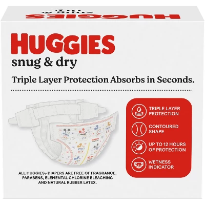 Huggies Snug & Dry Baby Disposable Diapers – (Select Size And Count) 1 Huggies Snug & Dry Baby Disposable Diapers – (Select Size And Count)