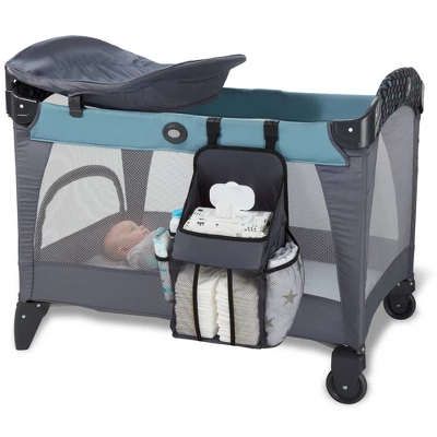 LA Baby Universal Playard Nursery Organizer And Diaper Caddy For Baby's Essentials - Gray 4 LA Baby Universal Playard Nursery Organizer And Diaper Caddy For Baby's Essentials - Gray - Image 4