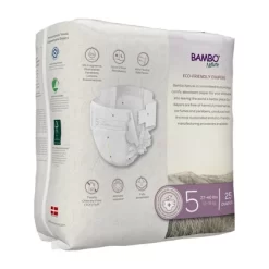 Bambo Nature Baby Diapers, Heavy Absorbency, Eco-Friendly, Size 5, 25 Count, 3 Packs, 75 Total