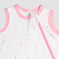 Honest Baby Organic Cotton Interlock Wearable Blanket All Seasons - Love Dot