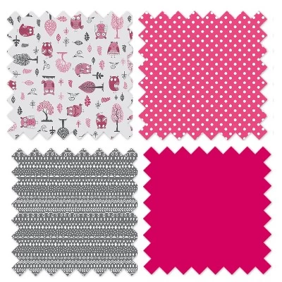 Bacati - Owls Pink/Gray Pink Dots Girls Cotton Changing Pad Cover 8 Bacati - Owls Pink/Gray Pink Dots Girls Cotton Changing Pad Cover - Image 8