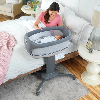 Chicco Close To You 3 In 1 Bedside Bassinet Heather Gray 1 Chicco Close To You 3 In 1 Bedside Bassinet Heather Gray
