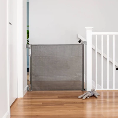 Perma Child Safety Wide Retractable Gate - Gray 4 Perma Child Safety Wide Retractable Gate - Gray - Image 4