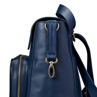 JJ Cole Vegan Leather Brookmont Backpack Diaper Bag - Oxford Navy 7 JJ Cole Vegan Leather Brookmont Backpack Diaper Bag - Oxford Navy - Image 7