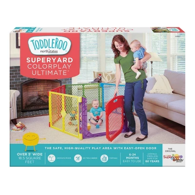 Toddleroo By North States Superyard Colorplay Ultimate Baby Gate 5 Toddleroo By North States Superyard Colorplay Ultimate Baby Gate - Image 5