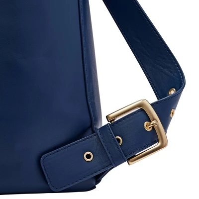 JJ Cole Vegan Leather Brookmont Backpack Diaper Bag - Oxford Navy 8 JJ Cole Vegan Leather Brookmont Backpack Diaper Bag - Oxford Navy - Image 8