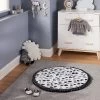 Round Activity Playmat Scallop - Cloud Island™ Black/White