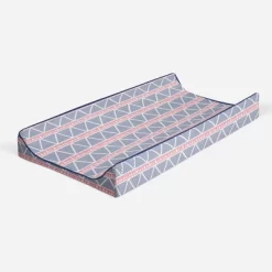 Bacati - Emma Coral/Navy Large Triangles Quilted Muslin Changing Pad Cover -Baby Care Deals Store GUEST 5c94ba23 9ff5 40ab 8248 1f0e7369ae09