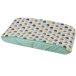 Bacati - Elephants Mint/Yellow/Gray Elephants Changing Pad Cover -Baby Care Deals Store GUEST 6384c580 4ab2 4a0d 91f8 17d9b8e3dc0e