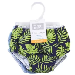 Hudson Baby Infant And Toddler Boy Swim Diapers, Tropical Leaves