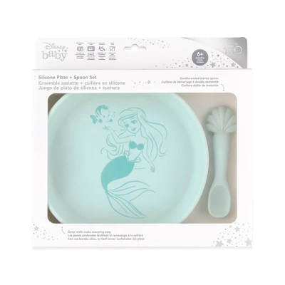 Bumkins 2pc Ariel Feeding Set - Aqua Green 3 Bumkins 2pc Ariel Feeding Set - Aqua Green - Image 3